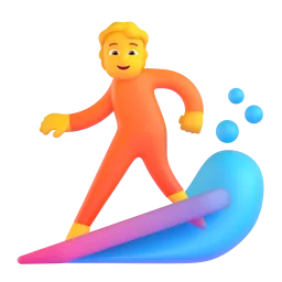 Emoji Persona che fa surf su Microsoft