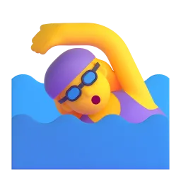 Schwimmerin-Emoji auf Microsoft