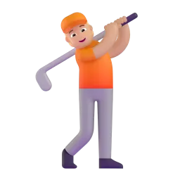 Emoji Persona che gioca a golf: carnagione olivastra su Microsoft