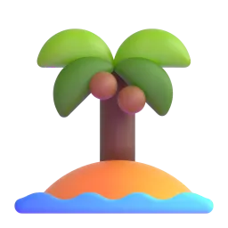 Emoji Isola deserta su Microsoft