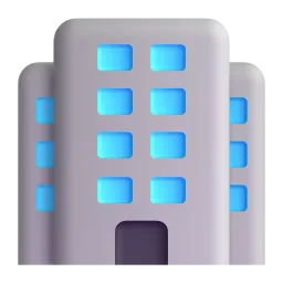 Office Building emoji on Microsoft