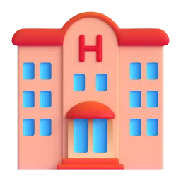 Hotel emoji on Microsoft