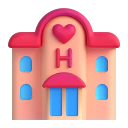 Love Hotel emoji on Microsoft