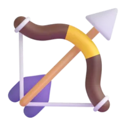 Bow and Arrow emoji on Microsoft