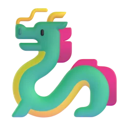Drache-Emoji auf Microsoft