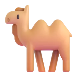 Two-Hump Camel emoji on Microsoft