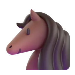 Horse Face emoji on Microsoft