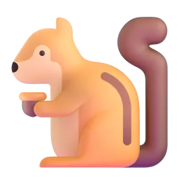 Chipmunk emoji on Microsoft