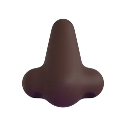 Nose: Dark Skin Tone emoji on Microsoft