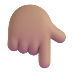 Emoji Indice abbassato: carnagione abbastanza chiara su Microsoft