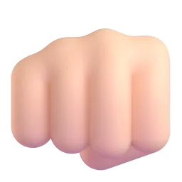 Emoji Penumbuk dari depan: ton kulit cerah pada Microsoft