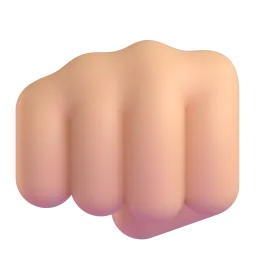 Oncoming Fist: Medium Skin Tone emoji on Microsoft
