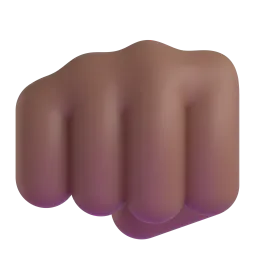Oncoming Fist: Medium-Dark Skin Tone emoji on Microsoft
