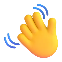 Winkende Hand-Emoji auf Microsoft