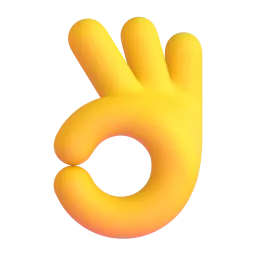 OK Hand emoji on Microsoft