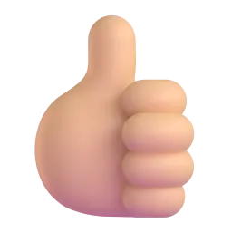 Emoji Pollice in su: carnagione olivastra su Microsoft
