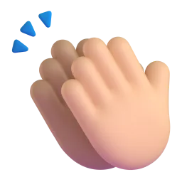 Microsoft üzerinde El çırpma: orta cilt tonu emojisi