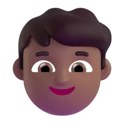 Boy: Medium-Dark Skin Tone emoji on Microsoft