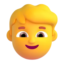 Boy emoji on Microsoft