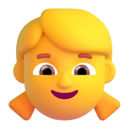 Girl emoji on Microsoft