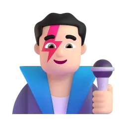 Man Singer: Light Skin Tone emoji on Microsoft