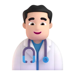 Emoji Professionnel de la santé : peau claire sur Microsoft