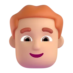 Emoji Uomo: carnagione olivastra e capelli rossi su Microsoft