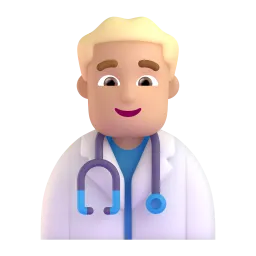 Man Health Worker: Medium Skin Tone emoji on Microsoft