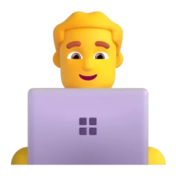 Microsoft での 男性技術者 絵文字