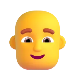 Emoji Uomo: calvo su Microsoft
