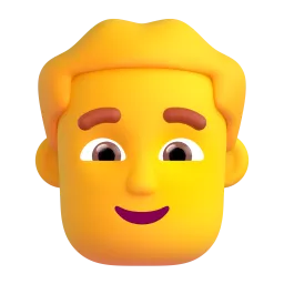 Emoji Homem no Microsoft