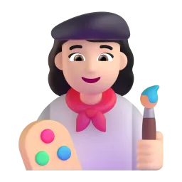 Woman Artist: Light Skin Tone emoji on Microsoft