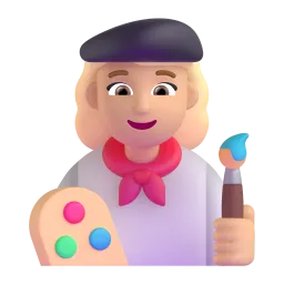 Woman Artist: Medium Skin Tone emoji on Microsoft