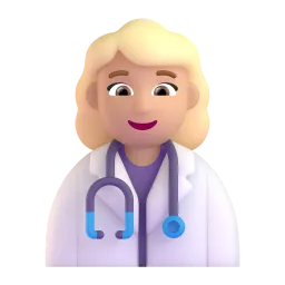 Woman Health Worker: Medium Skin Tone emoji on Microsoft
