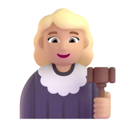 Woman Judge: Medium Skin Tone emoji on Microsoft