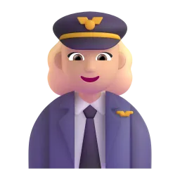 Woman Pilot: Medium Skin Tone emoji on Microsoft