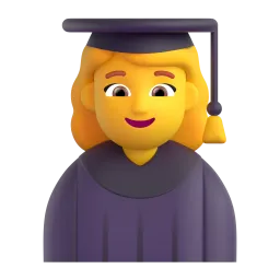 Emoji Studentessa su Microsoft