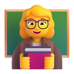 Woman Teacher emoji on Microsoft