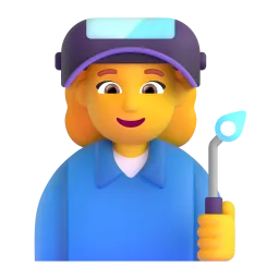 Woman Factory Worker emoji on Microsoft