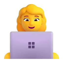 Emoji Ahli teknologi wanita pada Microsoft