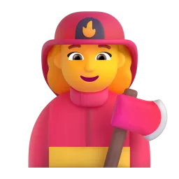 Emoji Pompiere donna su Microsoft