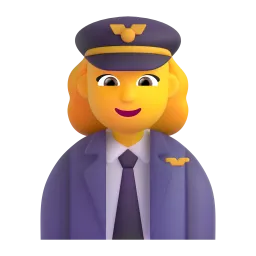 Emoji Pilota donna su Microsoft