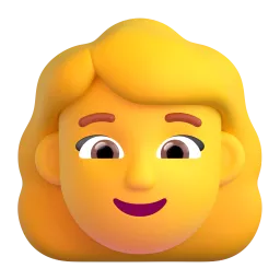 Woman emoji on Microsoft