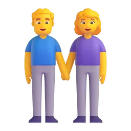 Emoji Lelaki dan wanita berpegangan tangan pada Microsoft
