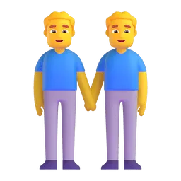 Händchen haltende Männer-Emoji auf Microsoft