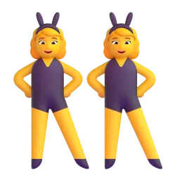 Women with Bunny Ears emoji on Microsoft