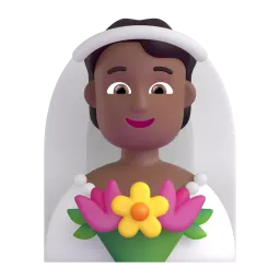 Emoji Persona con velo: carnagione abbastanza scura su Microsoft