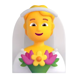 Person with Veil emoji on Microsoft