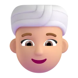 Emoji Wanita berserban: ton kulit sederhana pada Microsoft