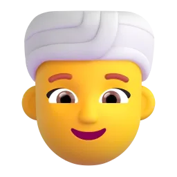 Woman Wearing Turban emoji on Microsoft